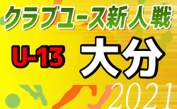 2021年度 第16回九州クラブユース（U-13）サッカー大会 大分県予選会 次節1/22大会延期！