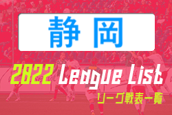 2022年度 静岡県リーグ戦表一覧