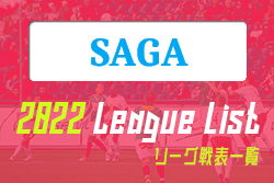 2022年度 佐賀県リーグ戦表一覧