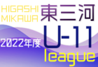 2022年度 西三河U-12リーグ（愛知）後期1部A 優勝はペレニアル！2部A･2部Bブロック結果情報募集！