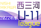 2022年度 名古屋U-12リーグ（愛知）引き続き結果情報をお待ちしています