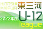 2022年度 名古屋U-12リーグ（愛知）Aブロック1位は東海スポーツA！引き続き結果情報をお待ちしています