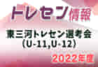 2022年度  JFAトレセン愛知U-13知多（知多トレセン）選手考会  1次4/18、2次5/1開催