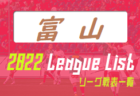 2022年度 石川県リーグ戦表一覧