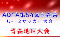 2022年度 AOFA第54回青森県U-12サッカー大会 青森地区予選 優勝は青森福田SSS！5チームが県大会へ 結果情報お待ちしています