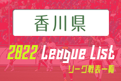 2022年度 香川県リーグ戦表一覧