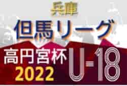 高円宮杯 JFA U-18サッカーリーグ2022 但馬リーグ（兵庫） 優勝は豊岡高校！情報お待ちしています