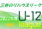 高円宮杯JFA U-15サッカーリーグ2022 第14回北信越リーグ　8/9結果更新　次節は8/27.28