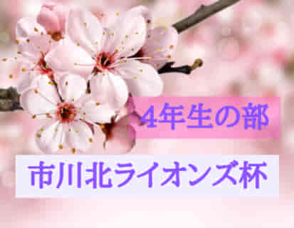 2022年度 第43回市川北ライオンズ杯争奪市川市少年サッカー大会 4年生の部（千葉） 優勝は市川真間DSCレッド！