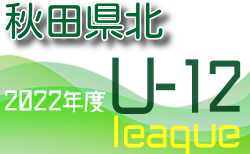 2022年度 U-12リーグin秋田 県北地区リーグ 7/3結果速報！
