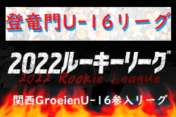 登竜門U-16リーグ 2022(関西GroeienU-16参入リーグ) 最終結果・個人賞掲載！ 優勝・G2参入戦出場は桃山学院！