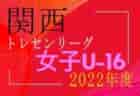 2022 関西トレセンU-16リーグ 前期優勝は兵庫県トレセン！12/17.18後期集中開催の結果情報お待ちしています