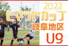 2022年度 フジパンカップJrサッカー 飛騨地区大会　優勝は飛騨古川！県大会出場決定！情報ありがとうございます！
