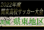2022年度 関東高校サッカー大会 茨城県大会 水戸地区予選　県大会出場校8校決定！