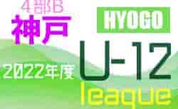 2022年度 神戸市サッカー協会Ｕ-12少年サッカーリーグ4部B（兵庫）　7/3結果！　次回日程情報募集中です