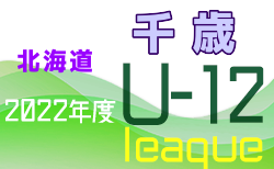 2022年度千歳U-12サッカーリーグ 千歳地区大会 2ndラウンド（北海道）組合せ掲載！7/10開幕！