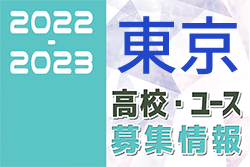 2022-2023 【東京】U-18 募集情報まとめ（2種、女子)
