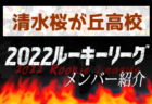 【前橋育英高校（群馬県） メンバー紹介】 2022 関東ルーキーリーグU-16