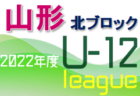 2022 JFAU-12山形県サッカーリーグ 県南 8/7結果掲載！ 次回8/21