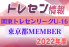 【山梨県】参加メンバー掲載！関東トレセンリーグU-16 2022（第1節：4/24）情報提供ありがとうございます！