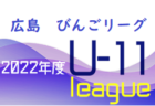 2022年度 U-12サッカーリーグ びんごリーグ（広島県）全結果掲載！