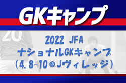 20名選出！2022 JFAナショナルGKキャンプ（4.8-10＠Jヴィレッジ）メンバー・スケジュール発表！