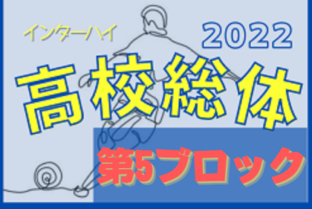 2022年度 千葉県高校総合体育大会 サッカーの部（インターハイ）第5ブロック代表は千葉経済,若松,磯辺,渋幕,土気,柏井！県大会出場へ