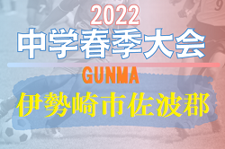 2022年度 伊勢崎市佐波郡中学校春季サッカー大会（群馬）優勝はあずま中！上位3チームが県大会に参戦