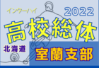 2022年度 第75回北海道高等学校サッカー選手権大会十勝支部予選（インハイ）優勝は帯広北！