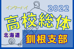 2022年度 第75回北海道高校サッカー選手権大会 釧根支部予選会（インハイ）優勝は釧路北陽！