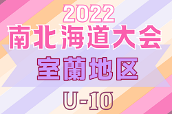 2022年度 第19回岩内町長杯全道少年U-10サッカー南北海道大会 室蘭地区予選 優勝は北海道コンサドーレ室蘭！