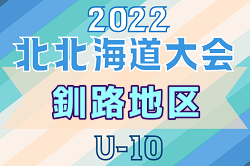 2022年度 第19回全道少年U-10サッカー北北海道大会 釧路地区予選 優勝はSC釧路！