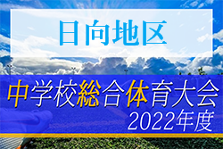 2022年度 第73回宮崎県中学校総合体育大会サッカー競技 日向地区予選　優勝は大王谷学園中学校！