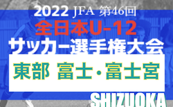 2022年度 第46回全日本U-12サッカー選手権 静岡東部 富士富士宮予選（岳南予選）9/25結果お待ちしています！