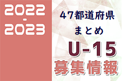 2022-2023 ジュニアユース・ジュニア・女子 募集情報 47都道府県まとめ【全国一覧】