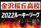 【金沢高校（石川県）メンバー紹介】 2022 北信越ルーキーリーグU-16