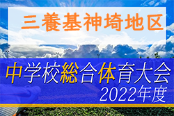 2022年度第59回佐賀県中学校総合体育大会サッカーの部 三養基・神埼地区大会　大会情報おまちしています！