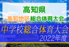 2022年度　広島市中学校サッカー選手権大会　広島なぎさ初優勝！