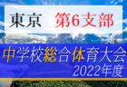 2022年度 東京都中学総体 兼 中学校サッカー選手権（第1支部予選）代表決定戦勝者4チームとシード2校が都大会進出決定！結果掲載