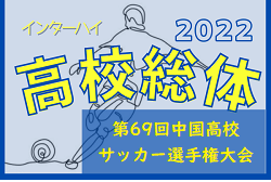 2022年度 第69回中国高校サッカー選手権大会　優勝は米子北！