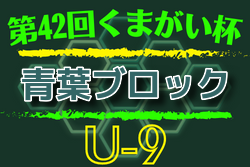 2022年度 第42回くまがい杯低学年サッカー大会 U-9 青葉ブロック予選 （宮城）県大会出場4チーム決定！