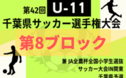 2022年度 第42回千葉県U-11サッカー選手権大会  8ブロック大会  VITTORIAS、ローヴァーズ、ウーノなど7チームが県大会出場へ