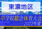 2022年度 フジパンCUPユースU-12 岐阜県サッカー大会　優勝は名森SSS！武芸川SSS・那加一SSSと共に東海代表決定戦出場決定！