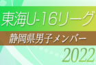 【岐阜県選抜】2022年度 東海U-16リーグ 参加メンバー掲載！