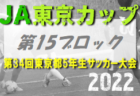 2022年度第30回ロータス埼玉カップ・少年サッカー大会 南部地区 優勝は戸塚FCジュニア！2チームがチャンピオンズカップへ