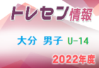 【メンバー】2022年度 大分県トレセン男子U-15