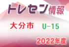 【メンバー】2022年度 大分市トレセン U-14