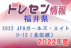 【石川県】参加メンバー掲載！2022 JFAガールズ・エイトU-12（北信越）