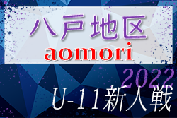 2022年度 東奥日報社杯争奪AOFA第34回青森県U-11サッカー大会 八戸地区予選 優勝はリベロ八戸！ 大会結果掲載