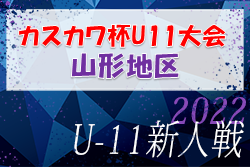 2022年度 山形地区U11新人戦サッカー大会 兼 第41回カスカワ杯サッカー大会 優勝はモンテディオ山形ジュニア村山！